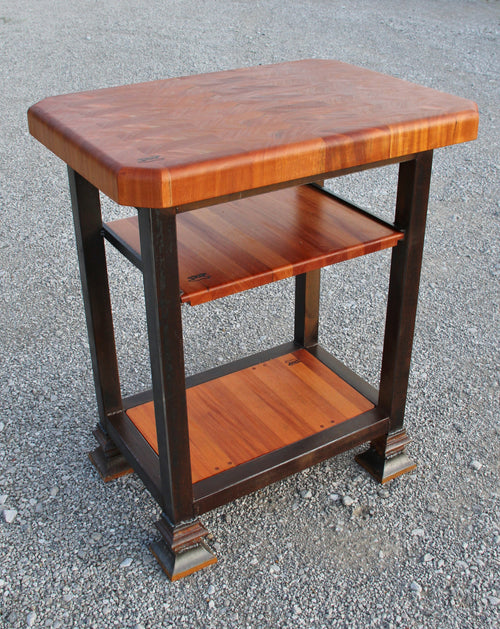 Foxcreek Baskets Island-- Old World Butcher Block Island
