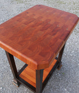 Foxcreek Baskets Island-- Old World Butcher Block Island, view 5