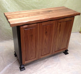 Foxcreek Baskets Island/table--24x48 Black Walnut/Distressed Black, view 2