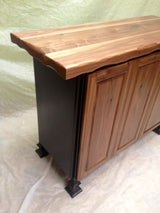 Foxcreek Baskets Island/table--24x48 Black Walnut/Distressed Black, view 4