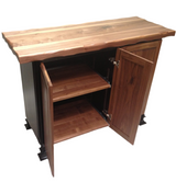 Foxcreek Baskets Island/table--24x48 Black Walnut/Distressed Black, view 6