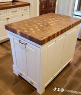 Foxcreek Baskets Island- Traditional but Twisted with trash, drawers, and Olive oil slide, view 6