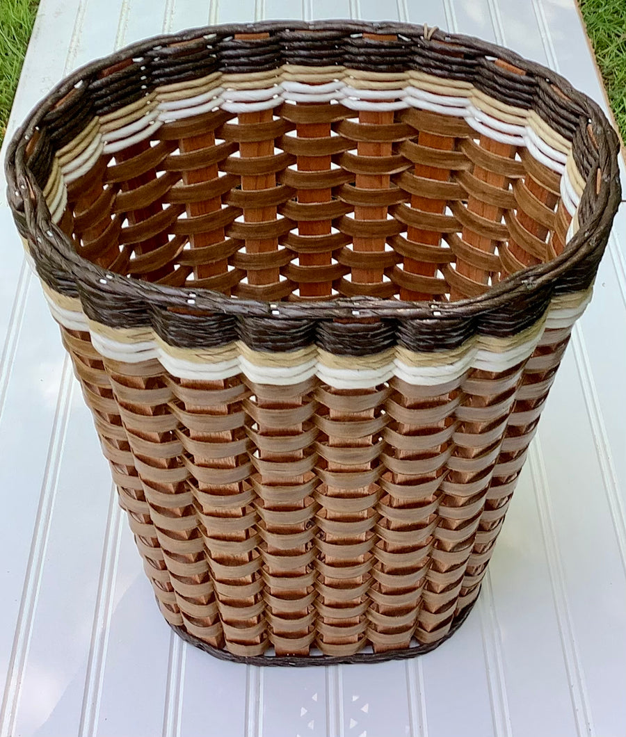 Foxcreek Baskets Large Oval Waste Basket