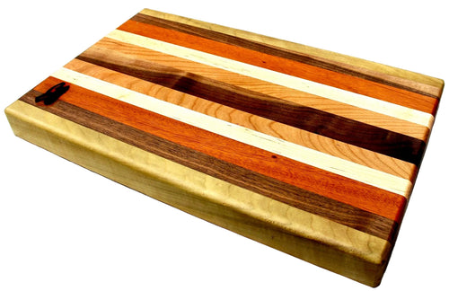 Foxcreek Baskets Cutting Board- 2 inch Thick Large Stripes Board