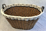 Foxcreek Baskets Laundry Basket-Cottage Black, view 3