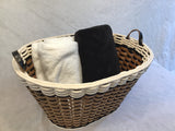 Foxcreek Baskets Laundry Basket-Cottage Black, view 5