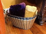 Foxcreek Baskets Laundry Basket w/Leather Handles, view 3