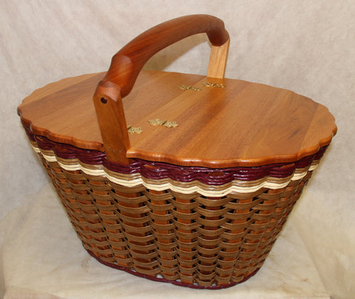 Foxcreek Baskets Lidded Fireside Basket