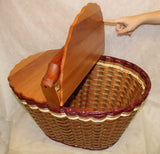 Foxcreek Baskets Lidded Fireside Basket, view 2