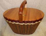 Foxcreek Baskets Lidded Fireside Basket, view 3