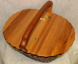 Foxcreek Baskets Lidded Fireside Basket, view 4