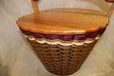 Foxcreek Baskets Lidded Fireside Basket, view 6