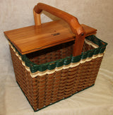 Foxcreek Baskets Lidded Picnic Basket-large, view 4