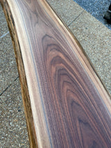Foxcreek Baskets Live Edge Black Walnut Skinny Console Table, view 3