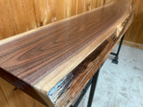 Foxcreek Baskets Live Edge Black Walnut Skinny Console Table, view 5
