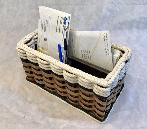 Foxcreek Baskets Mail Organizer-Cottage Black
