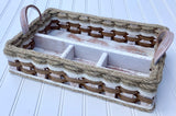 Foxcreek Baskets Makeup Basket-Large Shabby Chic, view 3