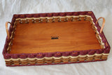 Foxcreek Baskets Ottoman tray basket, view 6