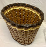 Foxcreek Baskets Oval Waste Basket, view 3