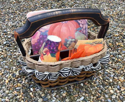 Foxcreek Baskets Picnic Party Basket-Shabby Chic Collection