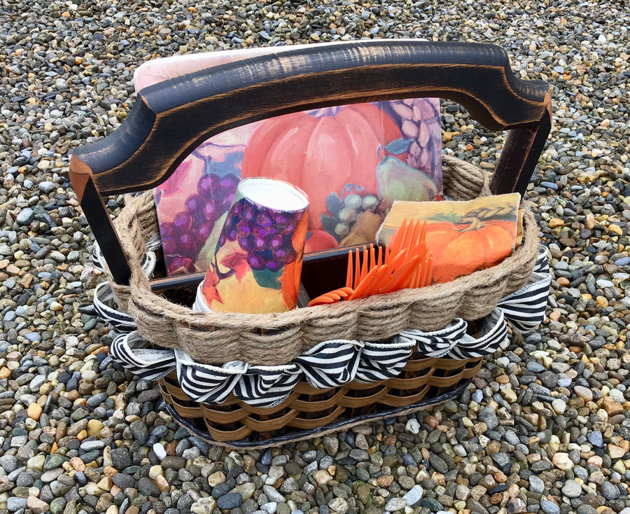 Foxcreek Baskets Picnic Party Basket-Shabby Chic Collection