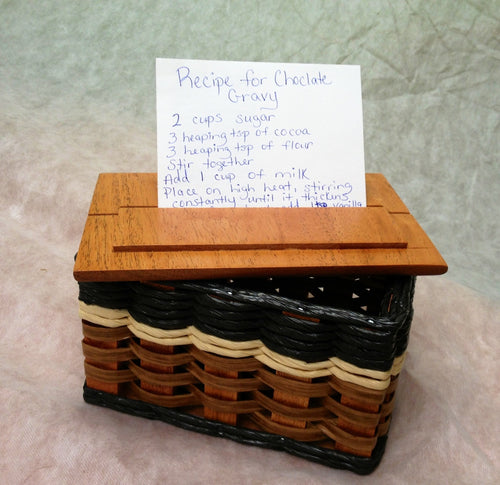 Foxcreek Baskets Recipe Basket w/Lid