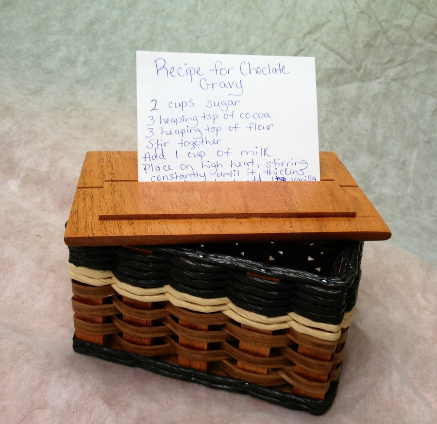 Foxcreek Baskets Recipe Basket w/Lid