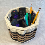 Foxcreek Baskets Remote Lazy Susan Basket-Cottage Black, view 3