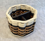 Foxcreek Baskets Remote Lazy Susan Basket-Cottage Black, view 5
