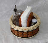 Foxcreek Baskets 9 inch lazy Susan w/sisal rope-Shabby Chic Collection, view 3