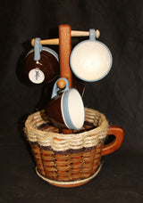 Foxcreek Baskets Coffee Mug Basket--Shabby Chic Collection, view 3