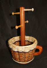 Foxcreek Baskets Coffee Mug Basket--Shabby Chic Collection, view 6