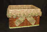 Foxcreek Baskets Shabby Chic Collection--Cubby Basket w/o flower, view 2