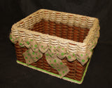 Foxcreek Baskets Shabby Chic Collection--Cubby Basket w/o flower, view 4