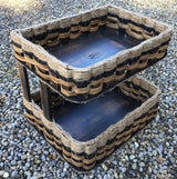Foxcreek Baskets Double Bread and Pastry Basket-Shabby Chic Collection-no ribbon, view 5