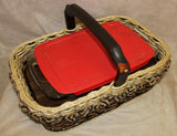 Foxcreek Baskets Double Casserole Basket-Shabby Chic Collection, view 3