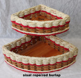 Foxcreek Baskets Double Corner Basket-Shabby Chic Collection, view 3