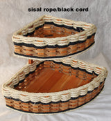 Foxcreek Baskets Double Corner Basket-Shabby Chic Collection, view 4