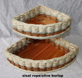 Foxcreek Baskets Double Corner Basket-Shabby Chic Collection, view 5