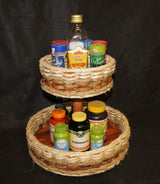 Foxcreek Baskets Double Lazy Susan Basket--Shabby Chic Collection, view 3