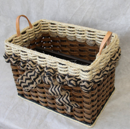 Foxcreek Baskets File Organizer Basket-Shabby Chic Collection