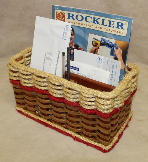 Foxcreek Baskets Mail Organizer Basket-Shabby Chic Collection