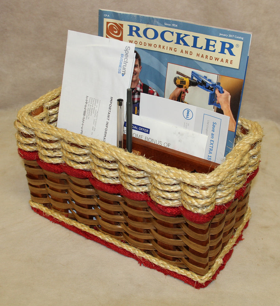 Foxcreek Baskets Mail Organizer Basket-Shabby Chic Collection