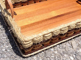 Foxcreek Baskets Ottoman tray basket-Shabby Chic Collection, view 2