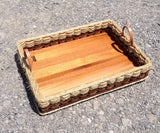 Foxcreek Baskets Ottoman tray basket-Shabby Chic Collection, view 3