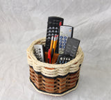 Foxcreek Baskets Remote Lazy Susan Basket--Shabby Chic Collection, view 2