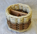 Foxcreek Baskets Remote Lazy Susan Basket--Shabby Chic Collection, view 5