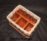 Foxcreek Baskets Silverware Basket--Shabby Chic Collection, view 4