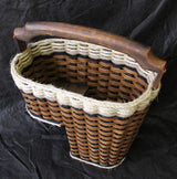 Foxcreek Baskets Step basket/distressed black shabby chic large, view 3