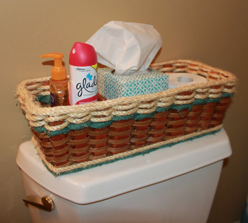 Foxcreek Baskets Tank Topper basket--Shabby Chic Collection